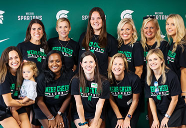 A group of women smiling. Link to Life Stage Gift Planner Under Age 45 Situations.